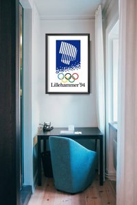 Poster an der Wand Olympischen Winterspiele in Lillehammer