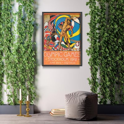 Plakat-Weinlese Olympischen Spiele in Stockholm