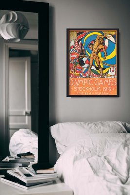 Plakat-Weinlese Olympischen Spiele in Stockholm