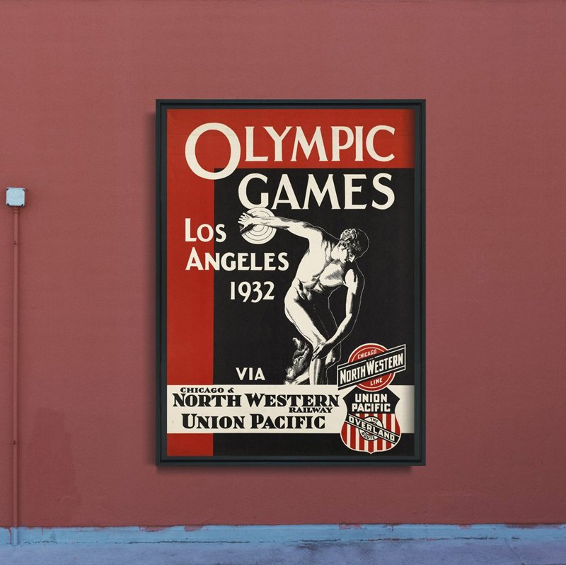 Retro-Poster Olympia-Plakat