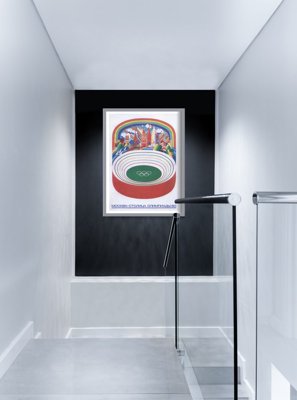 Retro-Poster Sowjetisches Olympiaplakat