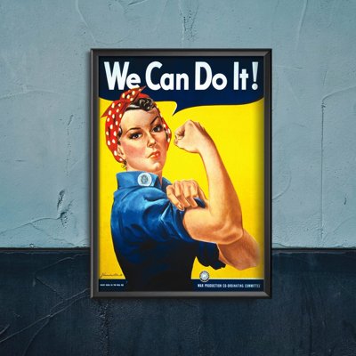 Plakat-Weinlese Plakat Wir können es tun