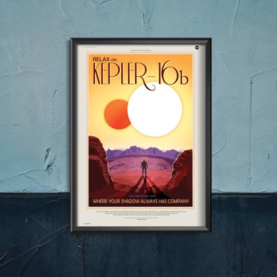 Poster an der Wand Nasa Raum-Plakat