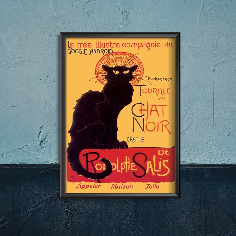 Retro-Poster Rodolphe Salis Le Chat Noir