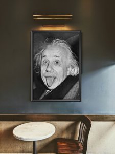 Retro-Poster Albert Einstein Zunge heraus