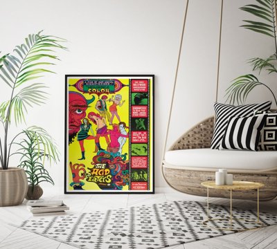 Poster Retro-Wohnzimmer Acid Eaters