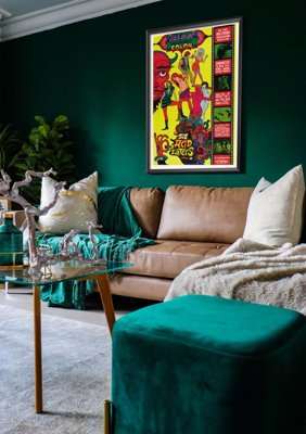 Poster Retro-Wohnzimmer Acid Eaters