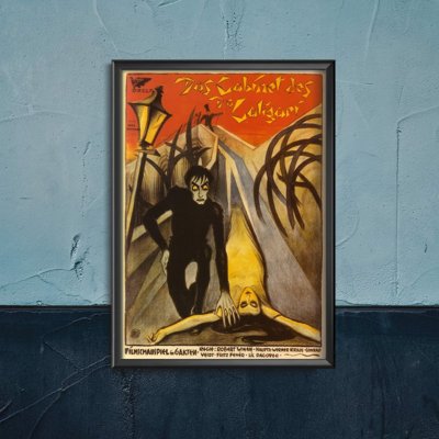 Poster im Retro-Stil Das Kabinett des Dr. Caligari