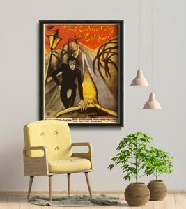 Poster im Retro-Stil Das Kabinett des Dr. Caligari