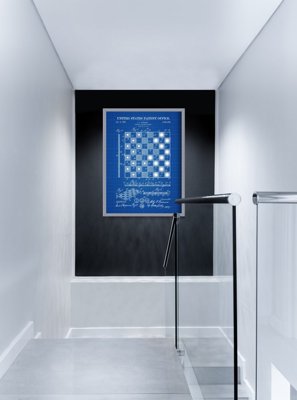Plakat-Weinlese Und Checker Schachbrett Truskoski Patenet