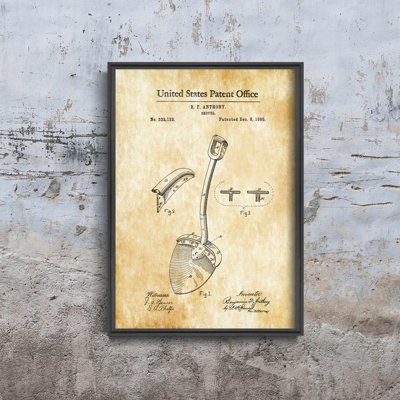 Weinleseplakat Anthony Schaufel US-Patent
