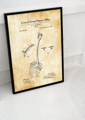Weinleseplakat Anthony Schaufel US-Patent