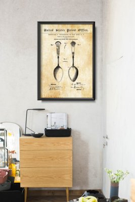 Plakat-Weinlese Osiris Bestecke Löffel US-Patent