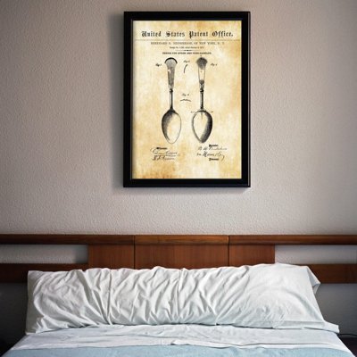 Plakat-Weinlese Osiris Bestecke Löffel US-Patent