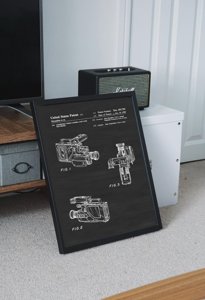 Poster im Retro-Stil Camcorder US-Patent