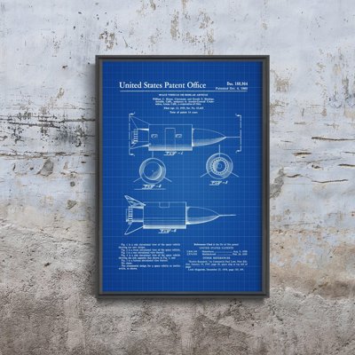 Weinleseplakat Patent für Satelliten der Vereinigten Staaten