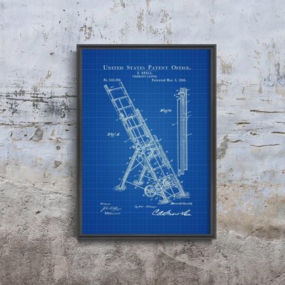 Poster an der Wand Fireman Snell Leiter US-Patent