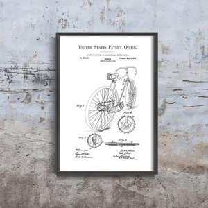 Retro-Poster Hentz Fahrrad USA