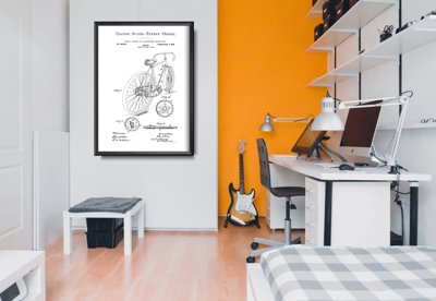 Retro-Poster Hentz Fahrrad USA