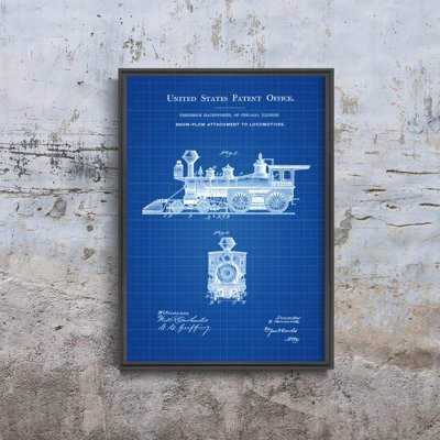 Retro-Poster Schneeschild Patent Hainsworth