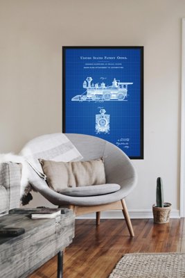 Retro-Poster Schneeschild Patent Hainsworth