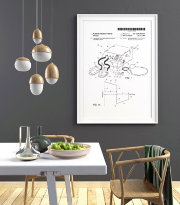Poster im Retro-Stil Patent für Defibrillator
