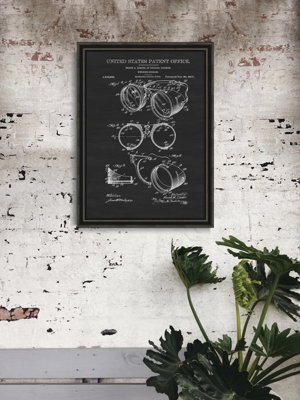 Poster an der Wand Schweißbrille Ihrcke US-Patent