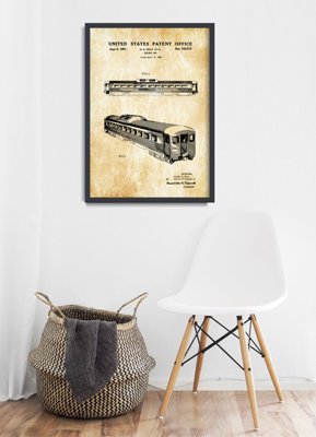 Weinleseplakat Lokomotive US