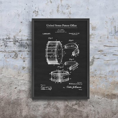Retro-Poster Barry Falztrommel Barry Patent