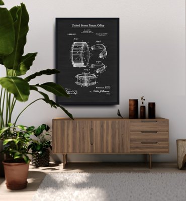 Retro-Poster Barry Falztrommel Barry Patent