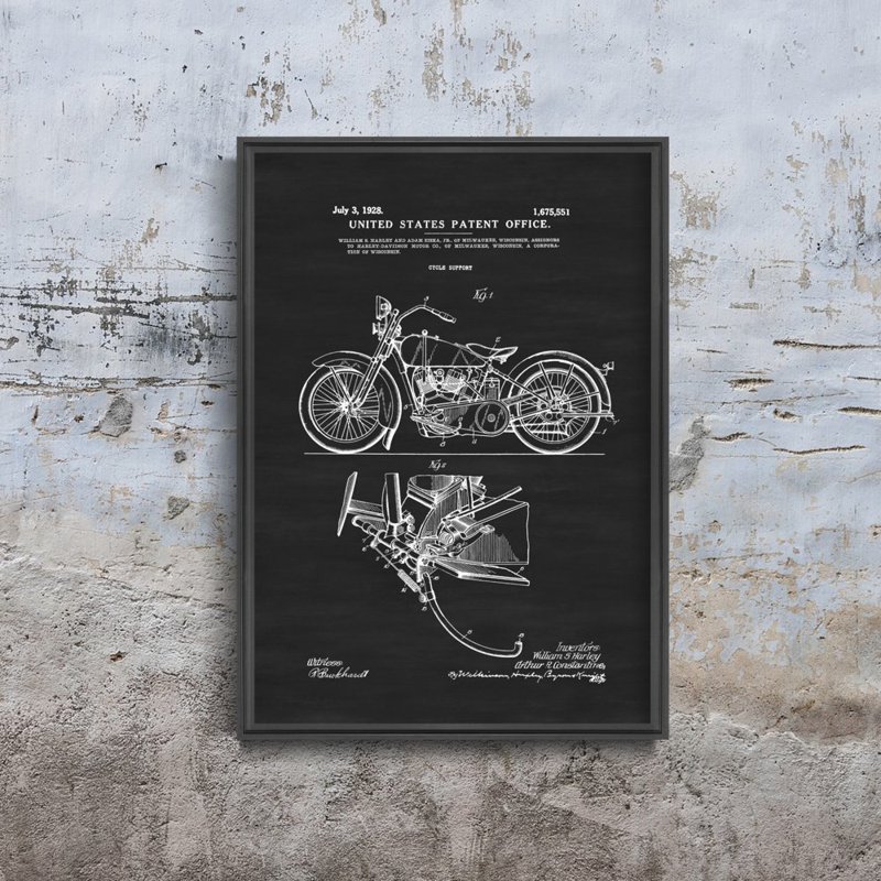 Retro-Poster Harley Davidson