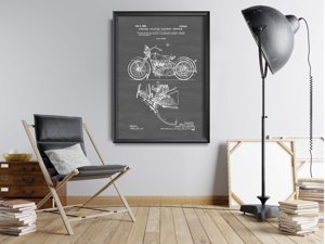 Retro-Poster Harley Davidson