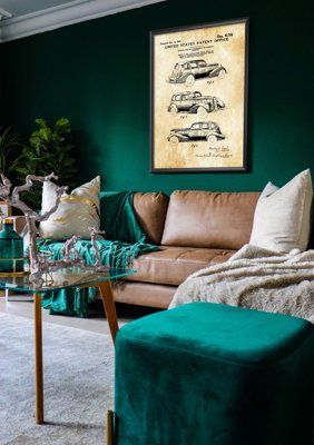 Poster im Retro-Stil Patent LaSalle Auto