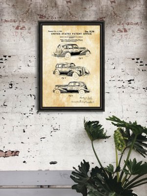 Poster im Retro-Stil Patent LaSalle Auto