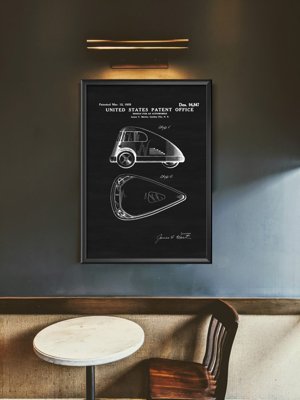 Weinleseplakat für das Wohnzimmer Patent für Dreirad