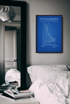 Poster an der Wand Patent Steinway Piano