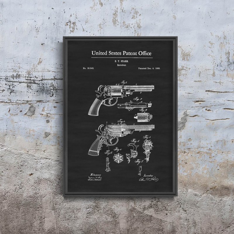 Plakat für den Frieden Gun Firearm Patent Starr