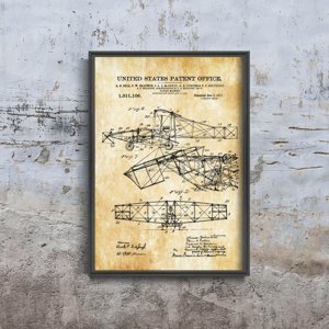 Retro-Poster Pat Alexander Bell-Flugmaschine