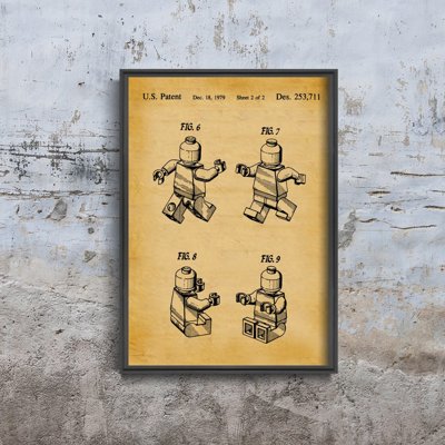 Weinleseplakat für das Wohnzimmer Die beste Sammlung von Lego