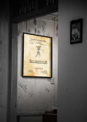 Plakat für den Frieden Vermessungs Transit Brown US-Patent