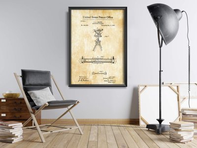 Plakat für den Frieden Vermessungs Transit Brown US-Patent