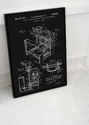 Poster Retro-Wohnzimmer Töpferscheibe Rasmussen