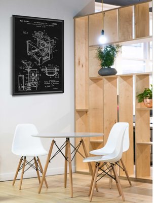 Poster Retro-Wohnzimmer Töpferscheibe Rasmussen