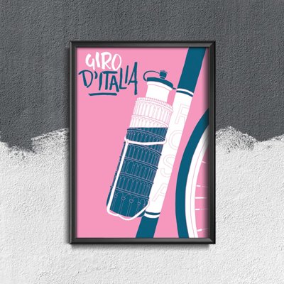 Plakat-Weinlese Poster Giro D Italia Tour Of Italy