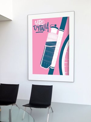 Plakat-Weinlese Poster Giro D Italia Tour Of Italy