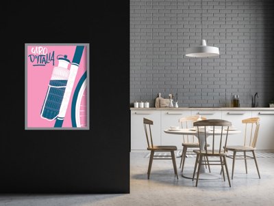 Plakat-Weinlese Poster Giro D Italia Tour Of Italy