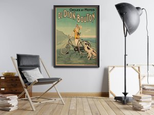 Poster im Retro-Stil Bike Dion Bouton