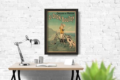 Poster im Retro-Stil Bike Dion Bouton