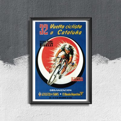 Weinleseplakat Vuelta Ciclista