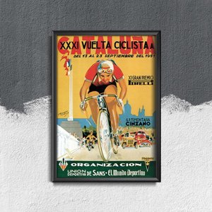 Retro-Poster Vuelta Ciclista Cataluna